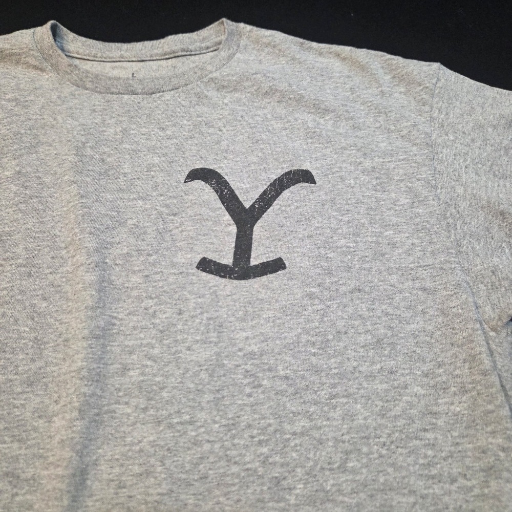 Mens Yellowstone Ride for the Brand Graphic T Shirt Grey Size L